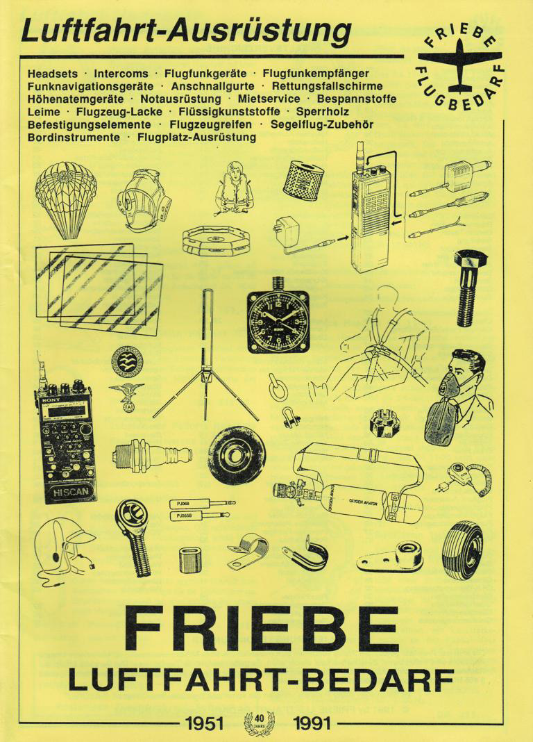 FRIEBE Luftfahrt-Ausrüstung 1991